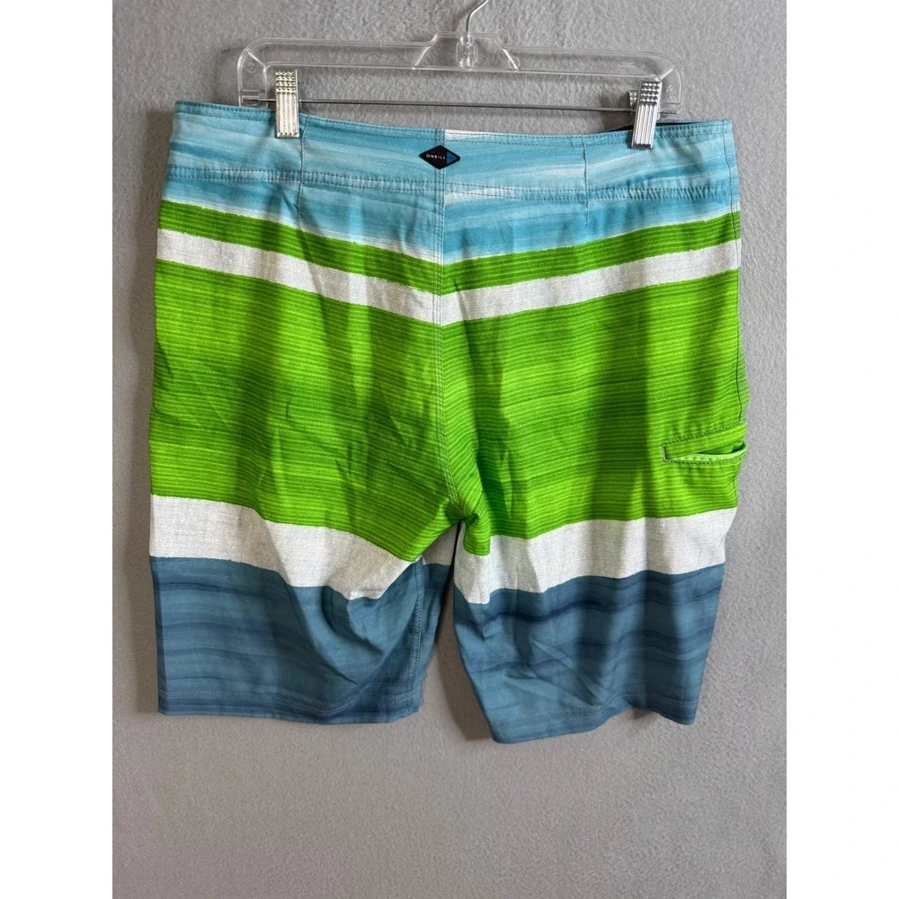 O'Neill Board Shorts Men's 34 Striped Swim‎ Trunks Multicolor